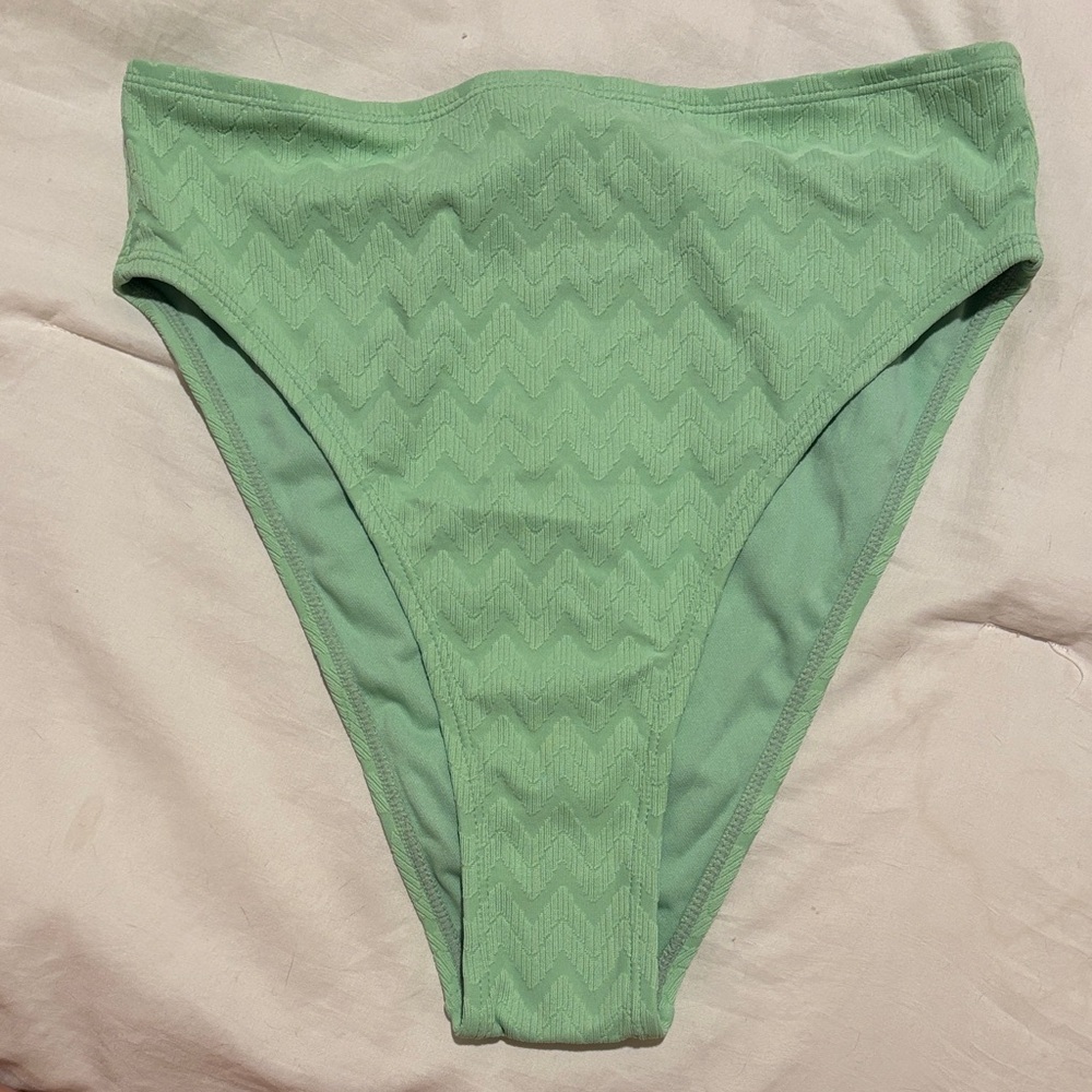 Mint Green High-Waisted Bikini Bottom